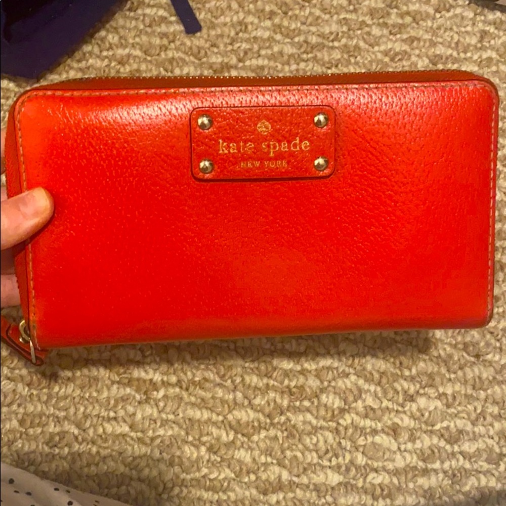 Kate Spade Red Accordion Wallet